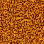 Miyuki seed beads 11/0 - Matted opaque dyed pale pumpkin 11-2041